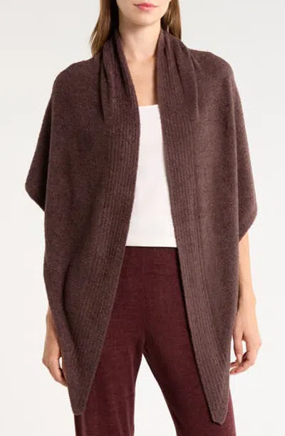 Barefoot Dreams ® Cozychic Lite® Ribbed Collar Wrap In Brown