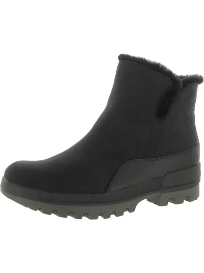 Baretraps Noemi Womens Faux Leather Cozy Winter & Snow Boots In Black
