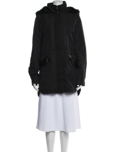 Pre-owned Barneys New York Parka In Black