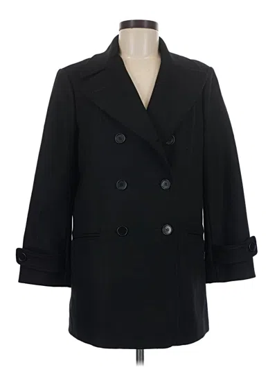 Pre-owned Barneys New York Wool Coat In Black