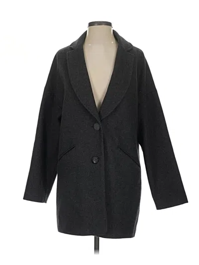 Pre-owned Barneys New York Wool Coat In Gray