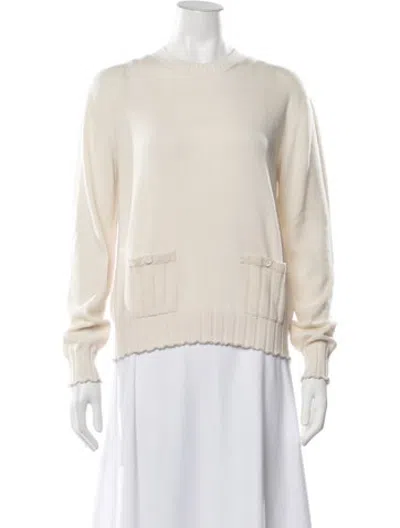 Pre-owned Barrie Cashmere Crew Neck Sweater W/ Tags In Neutrals