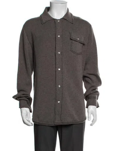Pre-owned Barrie Cashmere Jacket W/ Tags In Grey