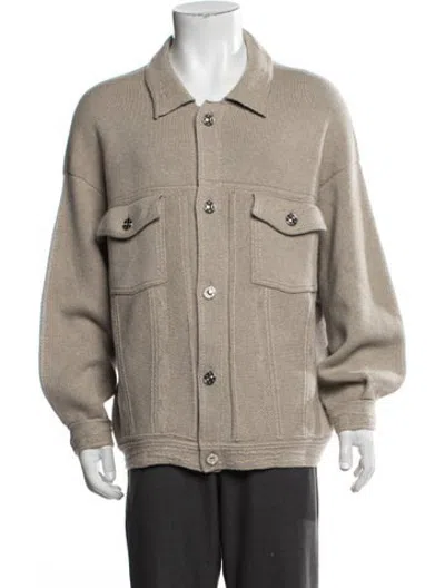 Pre-owned Barrie Cashmere Jacket W/ Tags In Neutrals