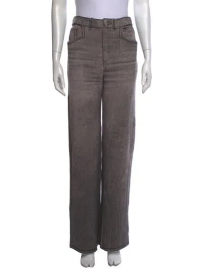 Pre-owned Barrie Cashmere Wide Leg Pants In Grey