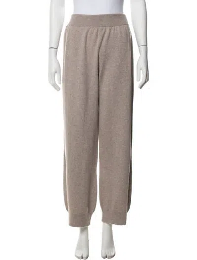 Pre-owned Barrie Cashmere Wide Leg Pants W/ Tags In Neutrals