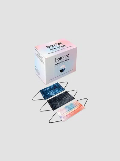 Barrière Tie-dye & Ombré Face Masks 60-pack In Assorted