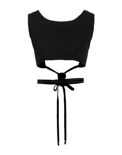 Barrow Woman Top Black Size L Viscose, Polyester, Polyamide