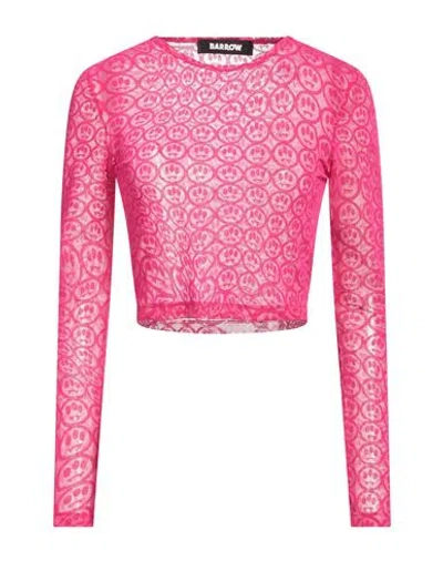 Barrow Woman Top Fuchsia Size M Polyester, Elastane In Pink