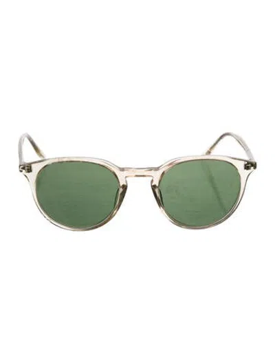 Pre-owned Barton Perreira Round Tinted Sunglasses In Clear