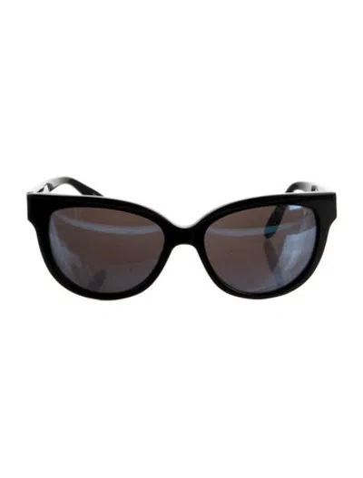 Pre-owned Barton Perreira Square Mirrored Sunglasses In Black