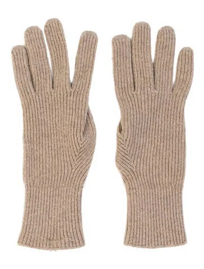Pre-owned Baserange Cashmere Winter Gloves W/tags In Neutrals