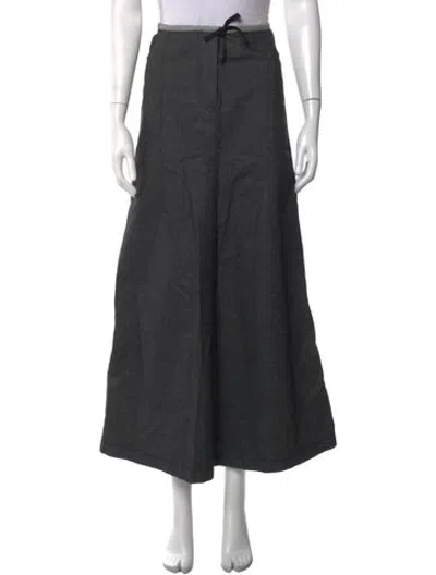 Pre-owned Baserange Long Skirt In Grey