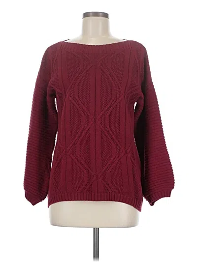 Pre-owned Bass Pullover Sweater In Burgundy