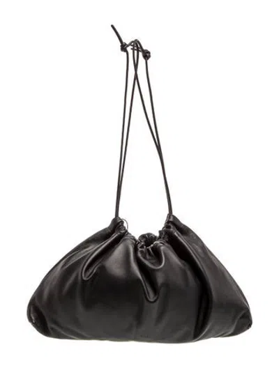 Pre-owned Bassike Leather Pouch W/ Tags In Black