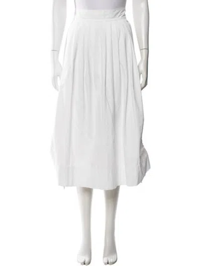 Pre-owned Bassike Midi Length Skirt In Neutrals