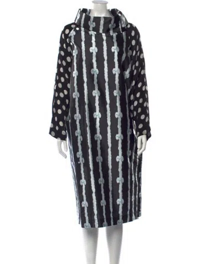 Pre-owned Batsheva Printed Knee-length Dress In Black