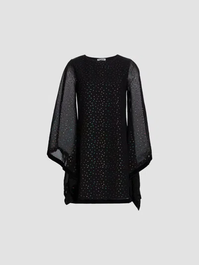Batsheva Women's Emily Polka Dot Minidress In Black