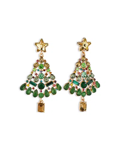 Baublebar Christmas Tree Earrings In Gold