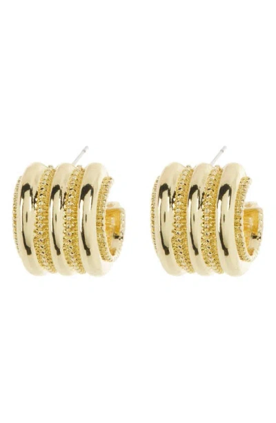 Baublebar Multi C Hoop Earrings In Gold