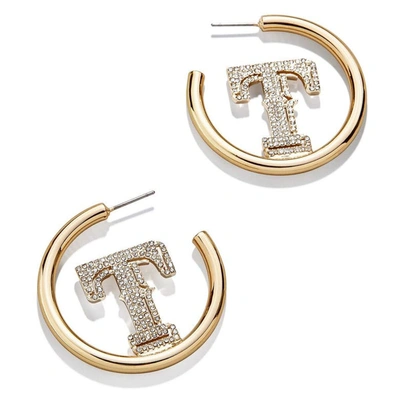 Baublebar Texas Rangers Hoops Earrings In Gold