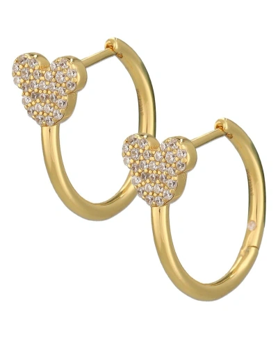Baublebar Women's  Mickey & Friends Huggie Charm Hoop Earrings In Gold-tone