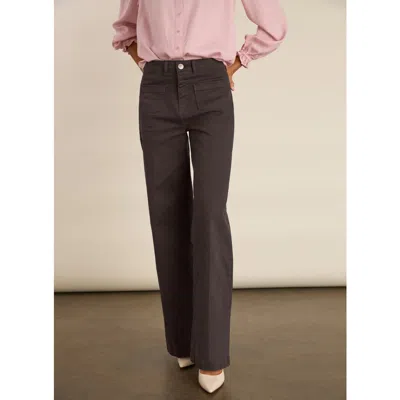 Baukjen Robyn Denim Wide-leg Stretch Jeans In Dark Chocolate