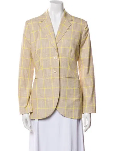 Pre-owned Baum Und Pferdgarten Plaid Print Pantsuit In Neutrals