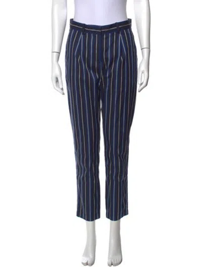 Pre-owned Baum Und Pferdgarten Striped Straight Leg Pants In Multicolor