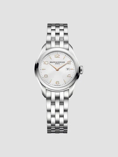 Baume & Mercier Women's Clifton Stainless Steel Bracelet Watch In Silver Rose Gold