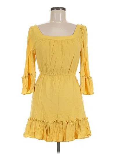 Pre-owned Bb Dakota Casual Dress In Yellow