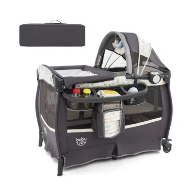 Bbtee 4 In 1 Portable Pack And Play Baby Nursery Center With Bassinet