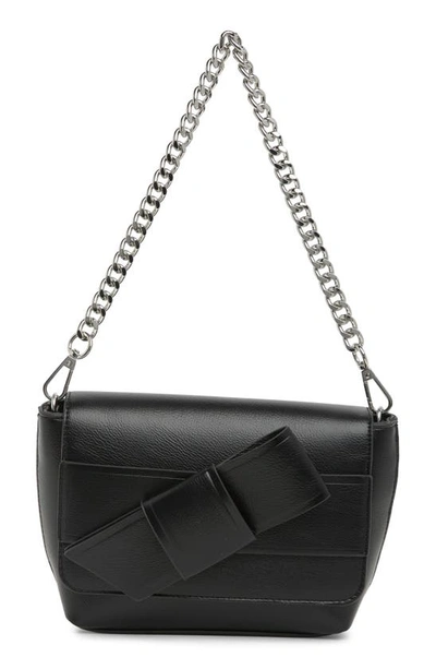 Bcbg Bow Detail Mini Shoulder Bag In Black