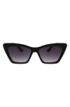 Bcbg Cat Eye Sunglasses In Black