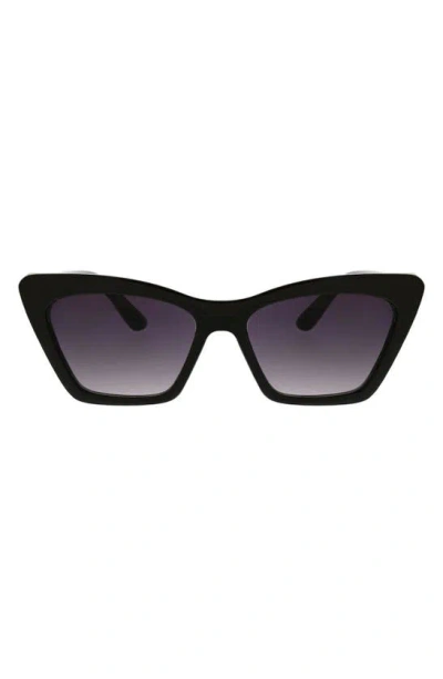 Bcbg Cat Eye Sunglasses In Black