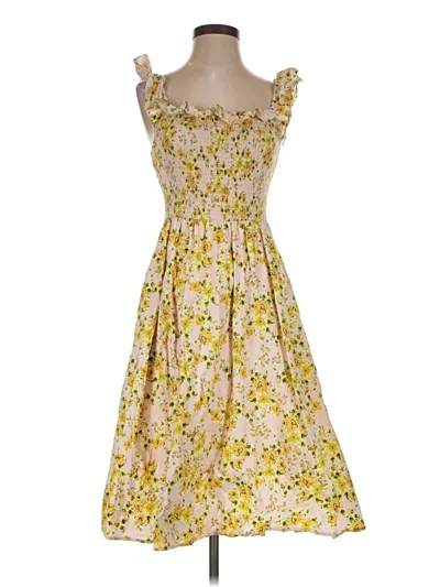 Pre-owned Bcbgeneration Casual Dress In Yellow
