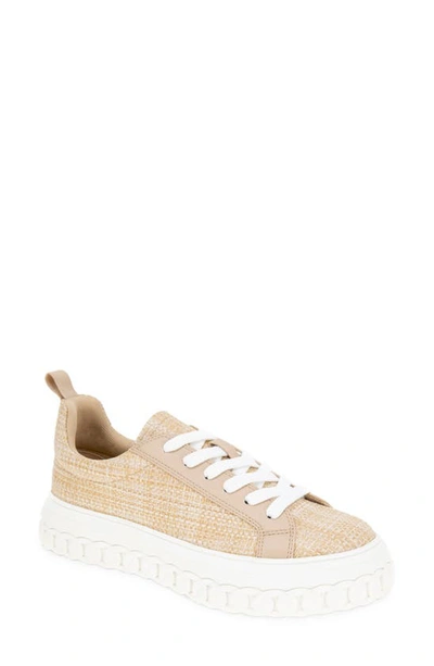 Bcbgeneration Riso Platform Sneaker In Natural Raffia