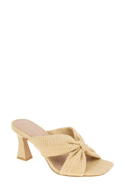 Bcbgeneration Rooba Slide Sandal In Natural Raffia