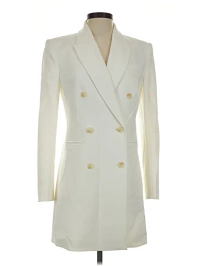 Pre-owned Bcbgmaxazria Blazer Jacket In Ivory