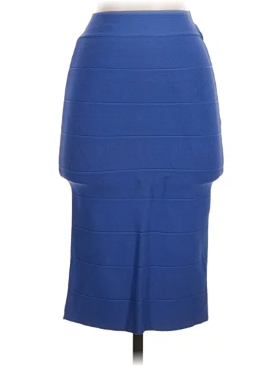 Pre-owned Bcbgmaxazria Formal Skirt In Blue