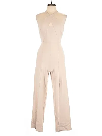 Pre-owned Bcbgmaxazria Jumpsuit In Tan
