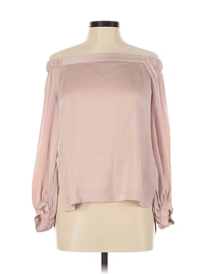 Pre-owned Bcbgmaxazria Long Sleeve Blouse In Pink