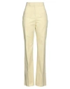 Bcbgmaxazria Woman Pants Yellow Size 4 Cotton, Elastane