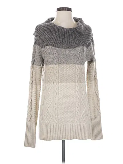 Pre-owned Bcbgmaxazria Wool Pullover Sweater In Gray