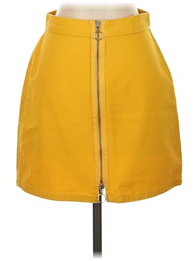 Pre-owned Bdg Casual Skirt In Yellow