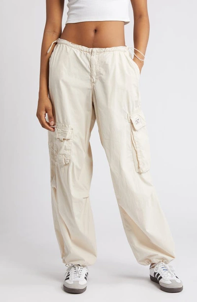 Bdg Urban Outfitters Cotton Cargo Joggers In Dirty Ecru