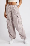Bdg Urban Outfitters Cotton Cargo Joggers In Pale Pink
