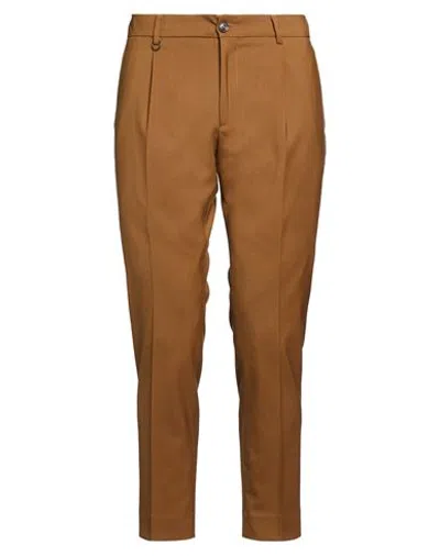 Be Able Man Pants Camel Size 34 Polyester, Virgin Wool, Elastane In Brown