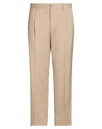 Be Able Man Pants Khaki Size 34 Virgin Wool, Polyester, Elastane In Neutral
