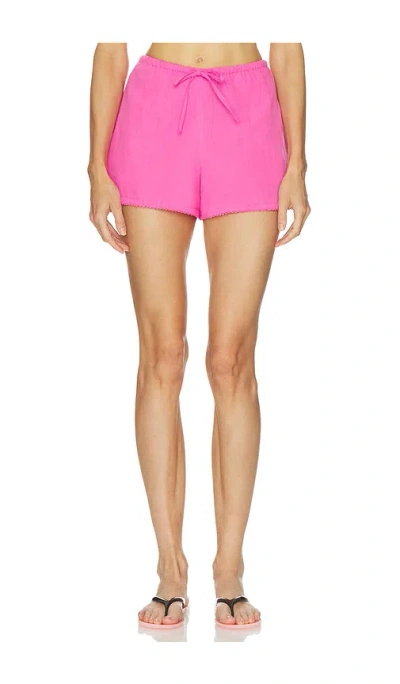 Beach Riot Birkley Short In Peony Pink